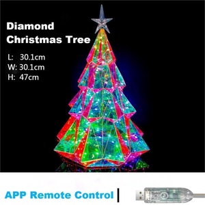 Led Motif ánh sáng tùy chỉnh đèn phát sáng đầy màu sắc Cây giáng sinh Màu sắc tưởng tượng Led cảnh quan cây - Product Image 3