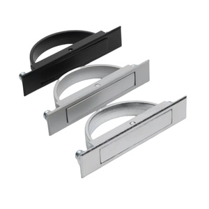 LS005 Concealed Electrical Cabinet <strong>Door</strong> with Invisible Zinc Alloy Handle <strong>Matt</strong> <strong>Black</strong> for Wardrobe and Drawer Use <strong>Door</strong> Lock - Product Image 1