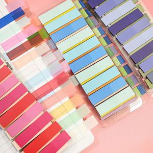 Juego de 16 Etiquetas de Índice Autoadhesivas de Colores Degradados Surtidos, Marcadores de Página Personalizables, Material de Oficina y Escolar para Documentos - Product Image 4