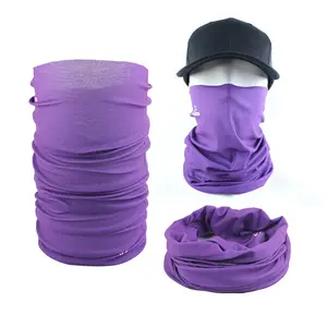 Çok fonksiyonlu bisiklet boyun körüğü dikişsiz tüp Polyester özel Bandana yüz eşarp özelleştirilmiş kafa bandanalar