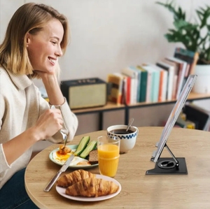 Hot Bán Có Thể Điều Chỉnh Kim Loại Hiển Thị Di Động Máy Tính Bảng Đứng Không Gỉ Và Không Trượt Máy Tính Xách Tay Đứng Cho Bàn Sử Dụng Người Giữ Điện Thoại - Product Image 6