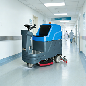 เครื่องขัดพื้นแบ<span class=keywords><strong>บน</strong></span>ั่งขับ แบตเตอรี่ในตัว อุปกรณ์ทำความสะอาดพื้นอัตโนมัติสำหรับพื้นที่ขนาดใหญ่ - Product Image 1