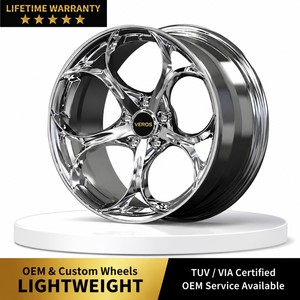 Rines Cóncavos VEROS Cromados de <span class=keywords><strong>18</strong></span> y 19 Pulgadas, 5x110 4x98, Forjados, para <span class=keywords><strong>Alfa</strong></span> Romeo Giulia Sport Rwd <span class=keywords><strong>Mito</strong></span> Stelvio Spider 147 159 156 - Product Image 1