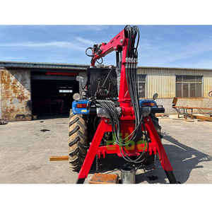 Cargador de Troncos con Garra para Madera, Certificado TUV CE, para Manipulación <span class=keywords><strong>Forestal</strong></span>, 6m, Enganche de Tres Puntos, Grúa para Troncos con Pata Hidráulica para Tractor - Product Image 2