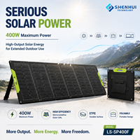Panneaux solaires portables 23% d'efficacité monocristallins ETFE IP67 MC4 Charge extérieure 400W Panneau solaire pliable