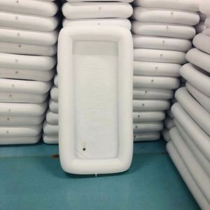 Bandeja de Hielo Inflable para Fiestas en la Piscina, Enfriador Flotante Rectangular para Bebidas y Frutas con Baño de Hielo - Product Image 4