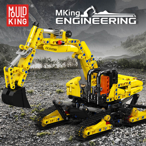 Moule roi 17076 840 pièces ingénierie série SFINX futur pelle bloc de construction modèle technique éducatif jouet Festival cadeau - Product Image 2