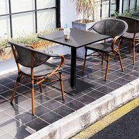Ensemble de Meubles d'Extérieur de Loisirs Confortables les Plus Vendus, Chaise de Salle à Manger en Rotin Empilable pour Terrasse