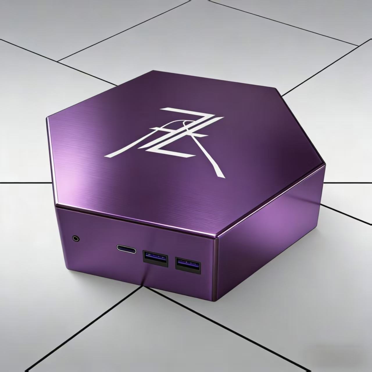 Météore crépuscule violet