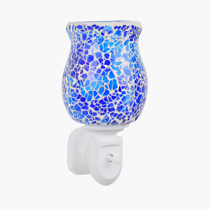 Crackle Mosaic Eco-Friendly Highly Scented Aromatherapy Electric <strong>Wax</strong> <strong>Melt</strong> Burner Night Light Scented Oil Burner <strong>UK</strong> Plug Candle - Product Image 2