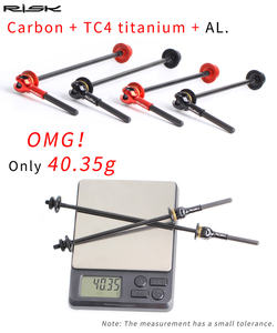 Jeu de roues de route en fibre de carbone RISK Biellette de direction à dégagement rapide en alliage de titane pour VTT Position arrière Matériau en aluminium - Product Image 6