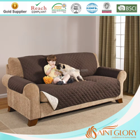 Housse de canapé matelassée réversible sur mesure en gros de Chine, protection de meubles, sangle élastique, résistante à l'eau, lavable à 100%