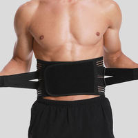 Ceinture de soutien lombaire respirante en polyester pour soulager les douleurs du bas du dos avec 6 baleines