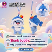 Offre Spéciale 4 pouces porte-clés personnalisé de haute qualité en vrac comique FatShark jouets en peluche pour décorer les Machines à griffes