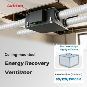 ระบบระบายอากาศแบบกู้คืนพลังงานความร้อนสำหรับบ้านทั้งหลัง ERV HRV - Product Image 1