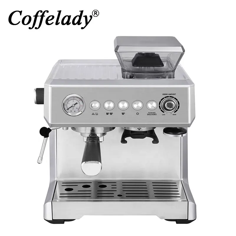 1.2l Koffie Slijpen Maker Machine Espressomachine Met Molen