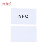 Prix de gros 13.56mhz HF carte RFID vierge NTAG 213/NTAG 215/NTAG 216 carte NFC