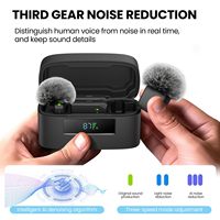 Microfono Lavalier Wireless con Riduzione Intelligente del Rumore, Microfono a Clip Universale per Telefono, Laptop, YouTube, TikTok