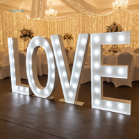 Lettres lumineuses LED RGB multicolores 3D entièrement personnalisables, alimentées en courant continu, pour une utilisation polyvalente lors de fêtes, de célébrations et de promotions commerciales