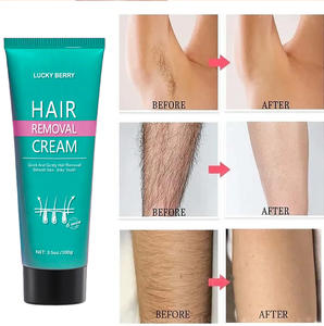 Crème Lotion Épilatoire <span class=keywords><strong>Semi</strong></span>-Permanente à Base de Plantes, Sans Cruauté Animale, pour le Corps et le Visage, Peaux Sensibles, Cible le Visage - Product Image 3