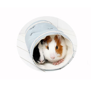 Simpatico criceto cavia che gioca a 2/3 fori traspirante pieghevole Tunnel tubo giocattoli gabbia della casa - Product Image 4