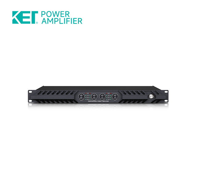 KET DP408 1U Professional Power Amplifier Class d Digital Audio Amplifier 4 Channel 8 Ohms 4x800W