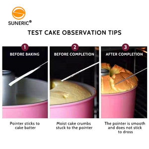 Aiguilles de <span class=keywords><strong>test</strong></span> en acier inoxydable, outil de brochage, bâtonnet métallique, testeur de gâteau pour la boulangerie - Product Image 6
