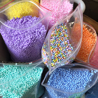 Billes de mousse couleur macaron, mini billes de polystyrène pour remplissage de boîtes cadeaux, slime, loisirs créatifs, matériau de garnissage pour ballons Bobo