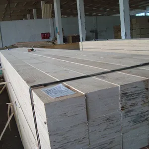 Viga de madera laminada para construcción, madera de álamo LVL de alta calidad, precio de la madera