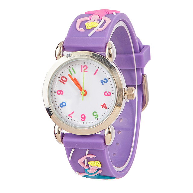 Direct Selling New Fashion Pattern Cartoon Purple High Quality Waterproof Children's Watch