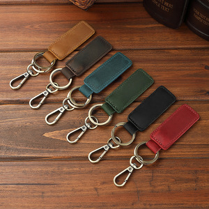 Blank Genuine Leather Keychain Luxury Designer Holder Key Chains