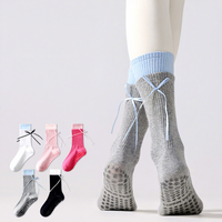 Chaussettes de Pilates antidérapantes pour femmes, chaussettes de yoga personnalisées avec grip, chaussettes de studio douces et respirantes