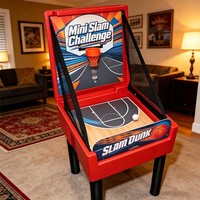 Mini Slam Challenge Basketball Carnival Mini Desktop Hoop Tub Game Indoor Wood Event Rental Amusement Parks Amusement Machine