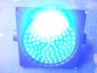 Feu de circulation 300mm solaire LED bleu clignotant voyant de route clignotant