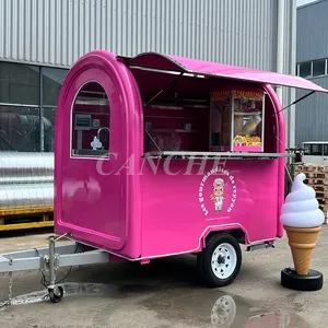 Remolque de Comida Redondo Mini de 2.2m en Oferta en la UE, Carrito de Comida Móvil para Exteriores, Hot Dogs, Pizza y Catering - Product Image 6