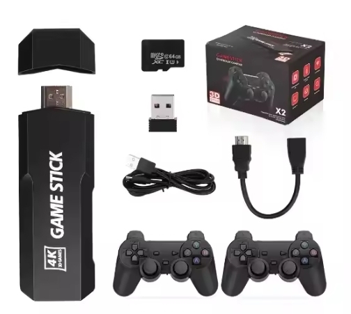 64G Game Console Super Console X2 Professional Game Console 3D High-definition Retro Video Game Console Android TV Simulator