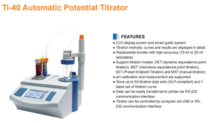 Titrador Automático Ti-40 Equipado com Equipamento de Mistura de Alta Qualidade para Laboratório - Product Image 2