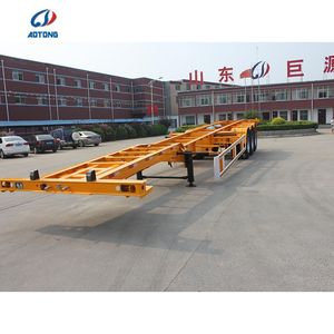 Semi-remorque squelette 3/4 essieux 20/40/45 pieds, châssis squelette, remorque porte-conteneurs 30-80 T pour camion à <span class=keywords><strong>vendre</strong></span> - Product Image 2