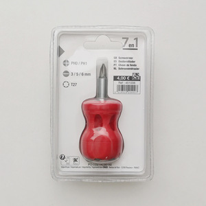 7 In 1 Screwdriver Set With Magnetic Crv Vanadium Steel Bits Flathead Phillips And Other Screwdrivers Metric System - Product Image 4