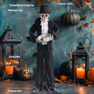 Decorazione di grandi dimensioni per <span class=keywords><strong>casa</strong></span> stregata di Halloween: Clown, Strega, Governante, Zucca, Mostro, attivabili elettricamente - Product Image 3