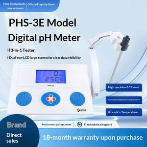 PHS-3E उच्च सटीकता प्रयोगशाला डेस्कटॉप <span class=keywords><strong>ph</strong></span> मीटर अम्लता परीक्षक पानी और तापमान विश्लेषण के साथ - Product Image 4