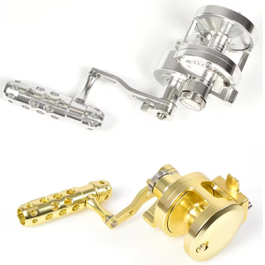 Promotion : Moulinets de pêche à la traîne haute vitesse avec double frein, moulinet à tambour métallique, accessoires de pêche, moulinet de jigging pour bateau - Product Image 2
