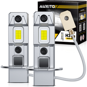 หลอดไฟตัดหมอก AUXITO AUTO H3 LED สีขาวเย็น 6000K ชิป CSP 30W 6000 ลูเมน สว่างมาก ปราศจากข้อผิดพลาด Canbus อายุการใช้งานยาวนาน - Product Image 2