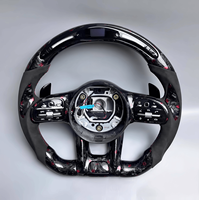 Volant en fibre de carbone pour Mercedes-Benz Classe A, C, E, S, G, V, C63, A45, E43, S63, G500, G55, W205, W223, W213, W206, W211, W207, W222, W219, AMG GT