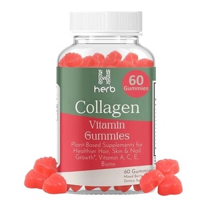 OEM/ODM Private Label Natural Vegan for Anti Aging Brightening Skin Whitening <b>Collagen</b> Gummies - Product Image 1
