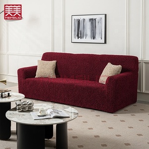 Copridivano elasticizzato elastico lavabile antiscivolo rosso 3 posti Premium di lusso per divani componibili - Product Image 1