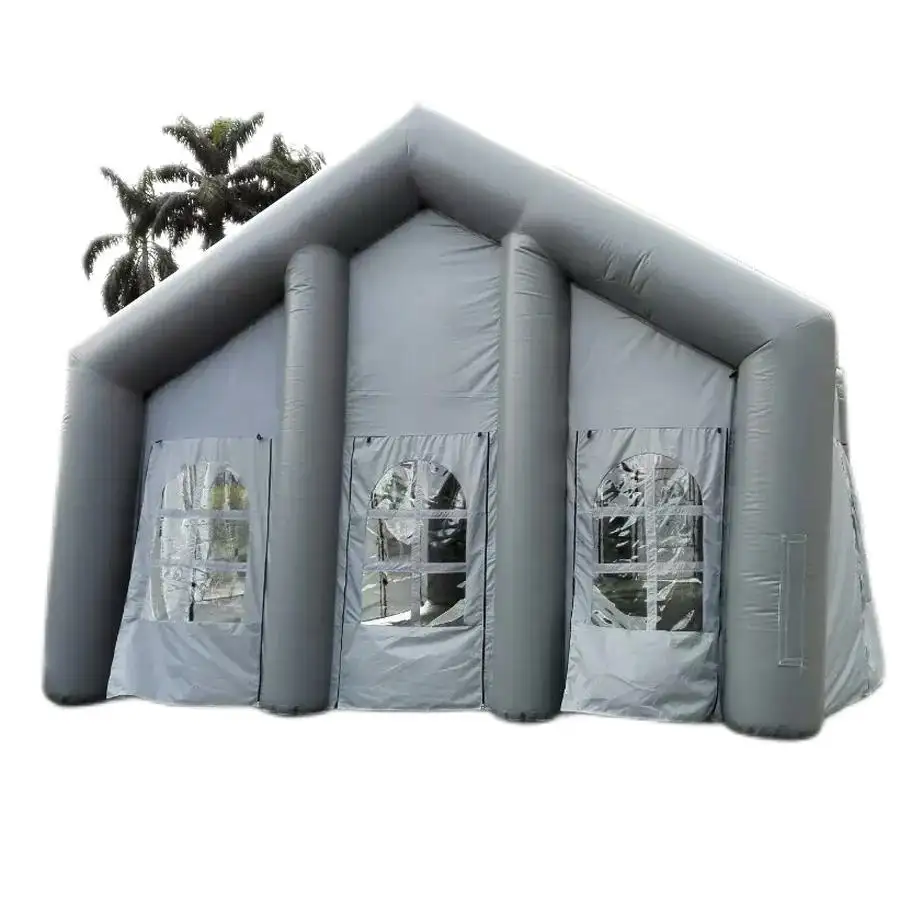 Naiya 5*6m Inflatable तम्बू Inflatable डेरा डाले हुए आउटडोर लंबी पैदल यात्रा कैनवास तम्बू निविड़ अंधकार Inflatable तम्बू