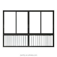 Ventana Corredera de Aleación de Aluminio con Aislamiento Acústico y Térmico Xilonghe, con Malla de Acero Inoxidable, Diseño Moderno para Hoteles