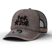 Gorra Trucker Unisex Vintage Lavada de 5 Paneles, de Alta Calidad, Poliéster/Algodón, con Malla y Bordado Personalizado, para Deportes y Actividades al Aire Libre