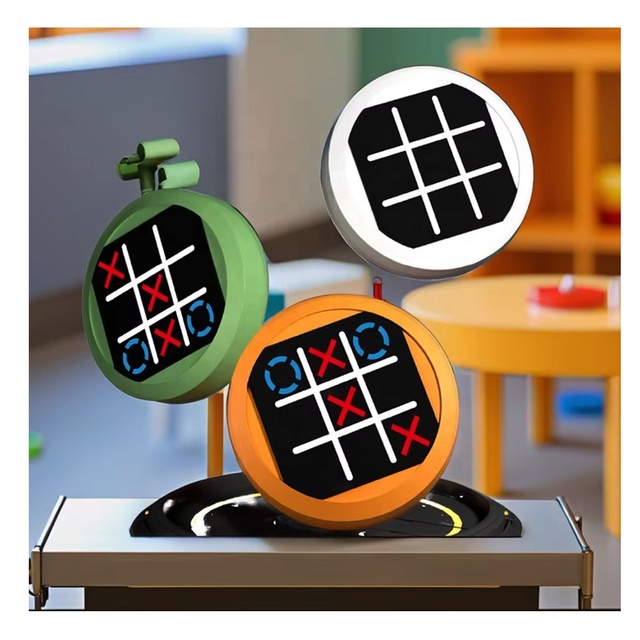 KK 2025 Electronic Smart Tic Tac Toe Digital Game Handheld Tictactoe Puzzle Game Toy Entertainment and Intelligent Education Toy